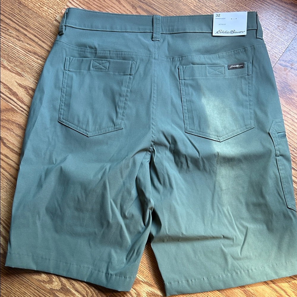 Eddie Bauer Men's Olive Cargo Shorts